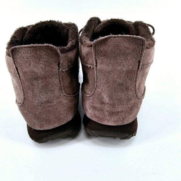 Skechers Women 10 Relaxed Fit Memory Foam Brown Lace-up  Ankle Booties - Picture 4 of 9